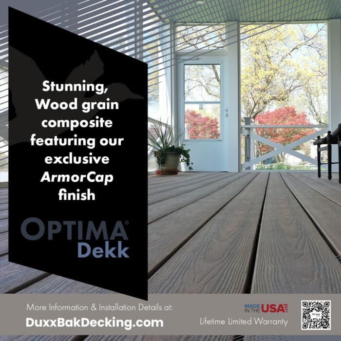 Image showing Optima Dekk installed with a stunning wood grain finish - ARmor Cap.