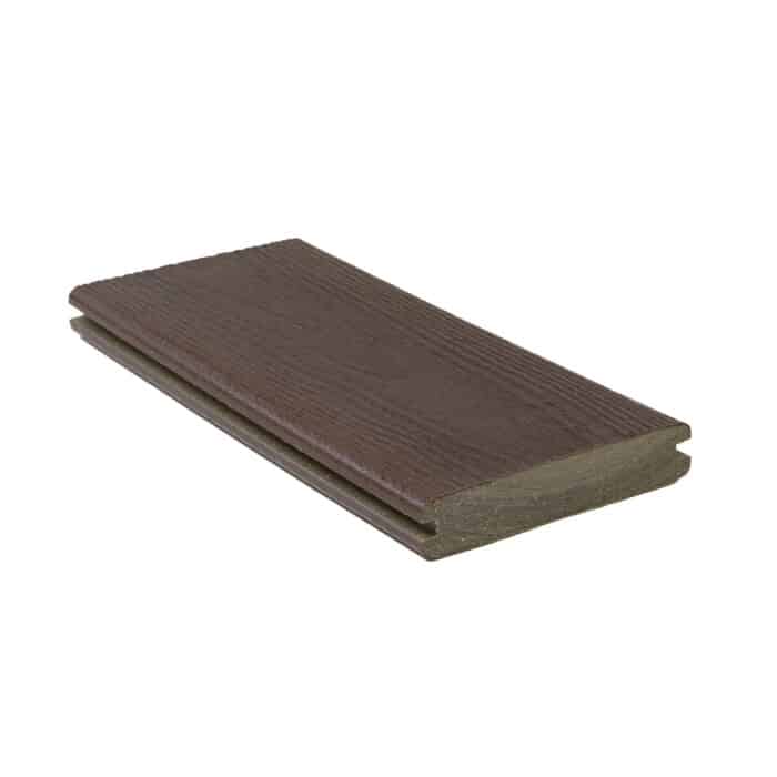 Optima Dekk Grooved Dark Mahogany composite decking product image