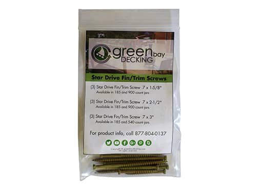 Star Drive Fin-Trim Screws 001